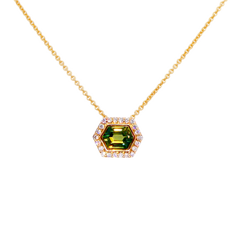 green sapphire pendant