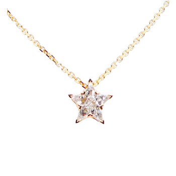 18ct Yellow Gold Star Pendant Necklace