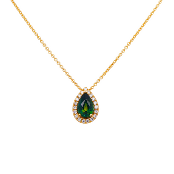 green sapphire pendant