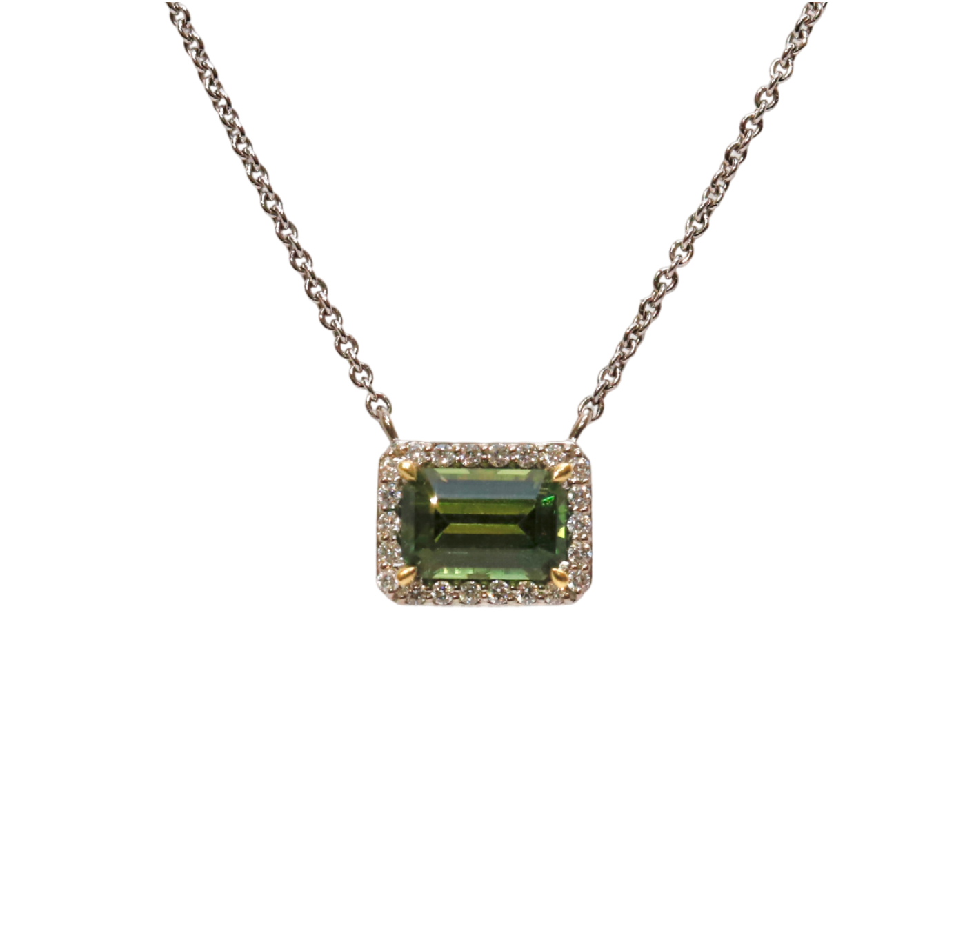Peridot Natural Diamond Pendant 14K Yellow Gold Necklace Green August  Birthstone Modern Everyday 12774-8.0-YG-PR - Etsy