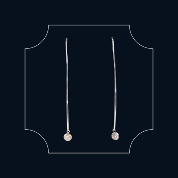 18ct White Gold Levitare Diamond (large) Hook Earrings