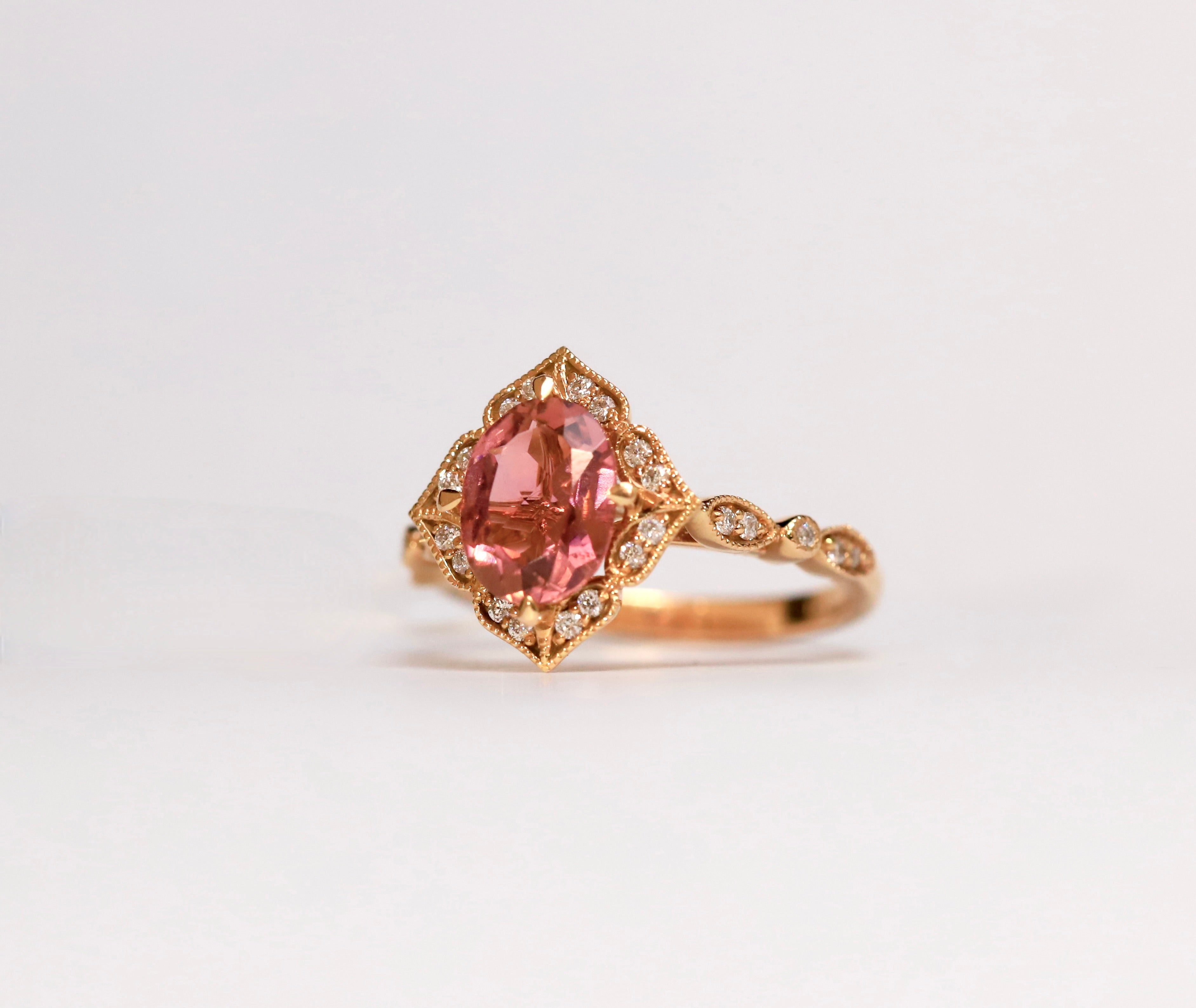 Handmade Veracity Jewelry Pink Tourmaline Ring Wedding Rings India | Ubuy