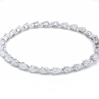 Stylish Crown Bracelet 4.94ct In Round Shape Solitaire 14k Gold With L –  Diamos