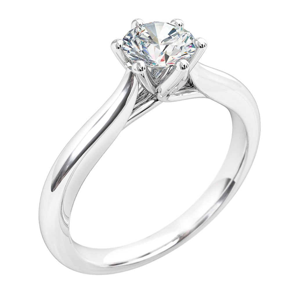 Tulip Solitaire Setting Engagement Ring